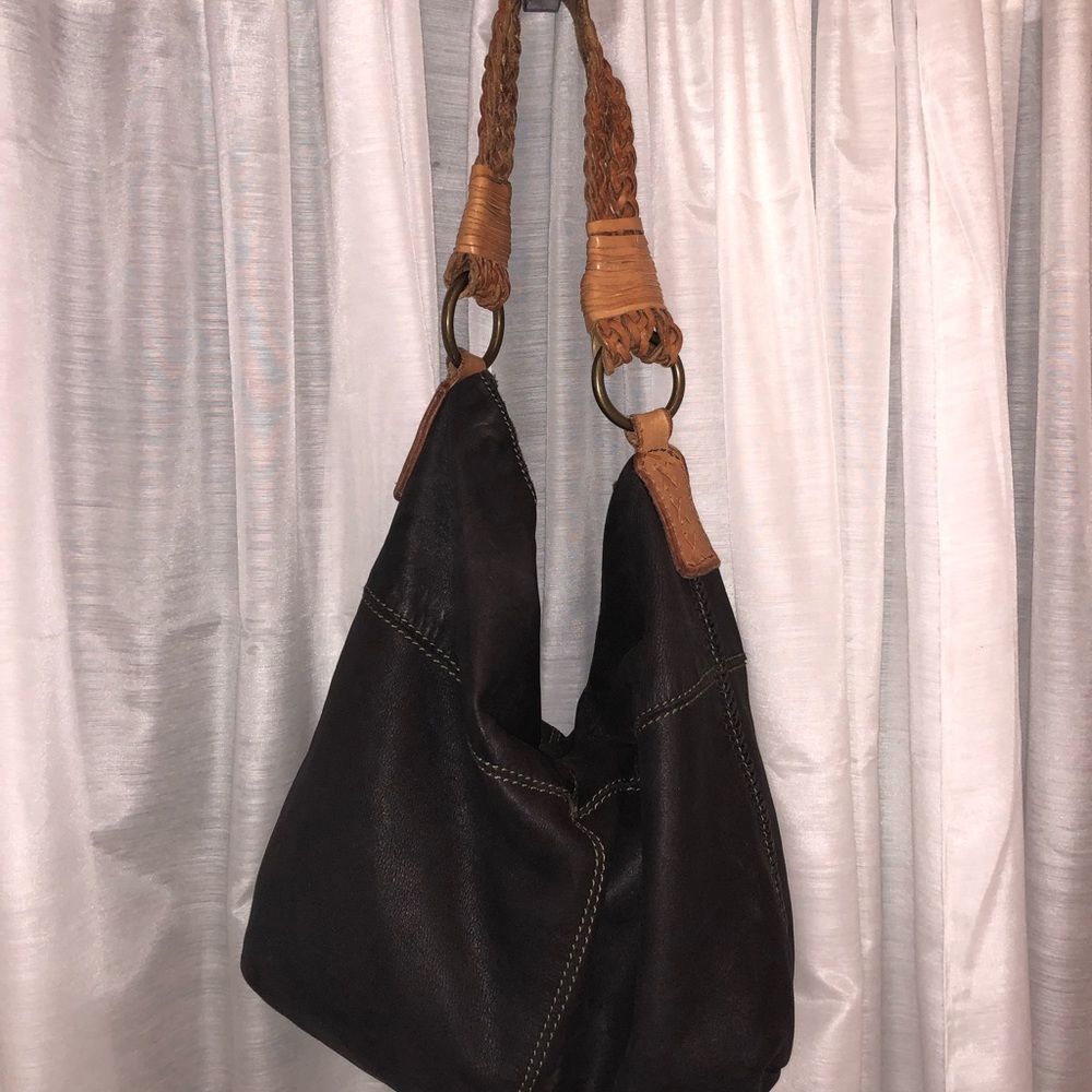 Lucky Brand Bohemian Braided Hobo Bag